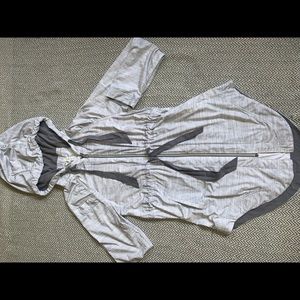 Long Heathered Grey Lululemon Wind Breaker